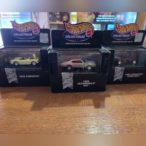 LOT OF THREE - Hot Wheels Limited Edition for the Adult Collector Cars - NEW